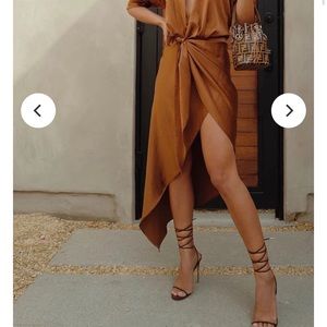 FEMME Los Angeles Barely There lace up heel